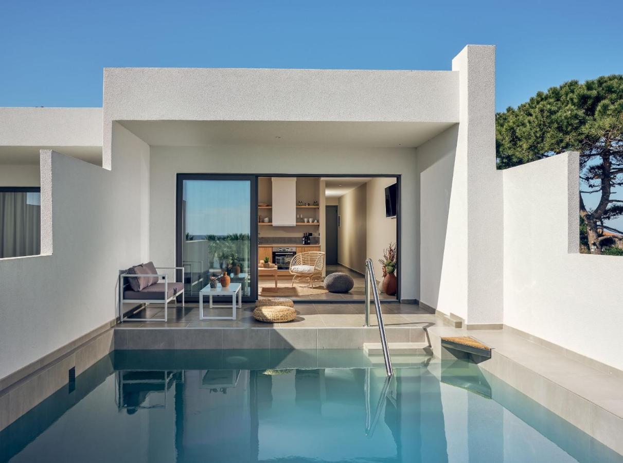 Oceanis Suites With Private Heated Pools And Sea View, By Zantewize Kipszéli Kültér fotó